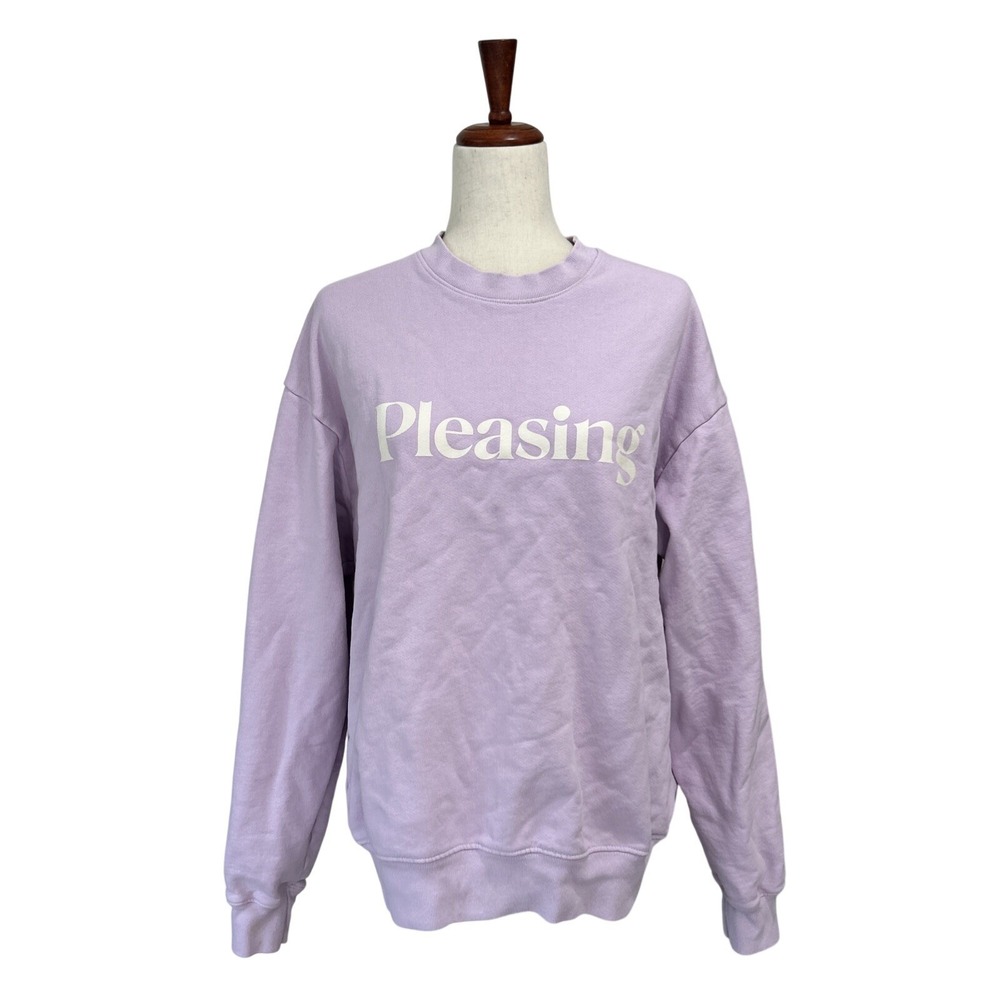 Pleasing Sweater Sweat Shirt Size Large Harry Styles Womens Lavender Sweatshirt